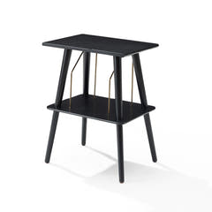 Crosley - Manchester Levysoitin Huonekalu (Musta)