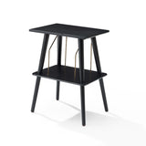 Crosley - Manchester Levysoitin Huonekalu (Musta)