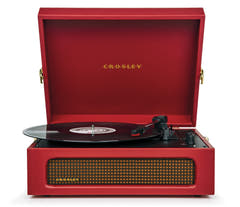 Crosley Voyager-kääntöpöytä kaksisuuntainen Bluetooth (Burgundy Red)