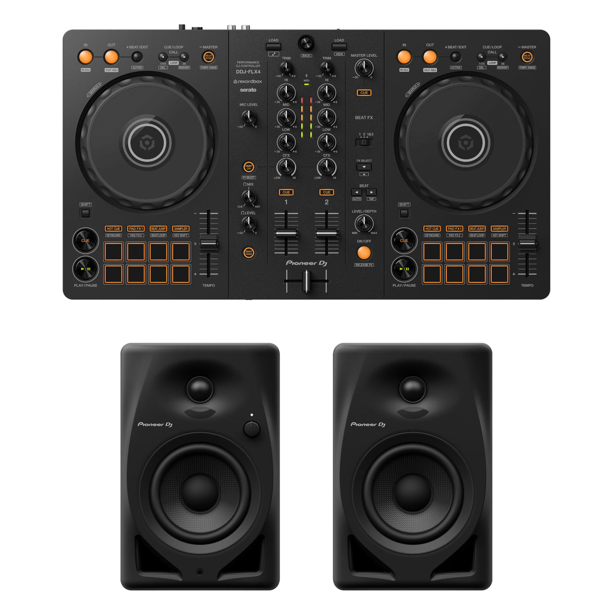 Pioneer DJ FLX4-monitoripaketti