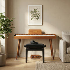 Grooveland DDP-140 sähköpiano (Tumma) Bundle