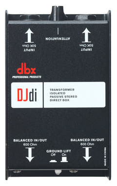 dbx DJDI 2-kanavainen Passiivinen DI Box