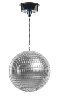 Marconi paristokäyttöinen peilipallo m. LED (30 cm)