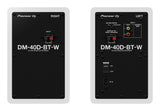 Pioneer DJ DM-40D-BT-W Studiomonitorit ja Bluetooth (valkoinen)