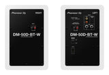 Pioneer DJ DM-50D-BT-W Studiomonitorit ja Bluetooth (valkoinen)