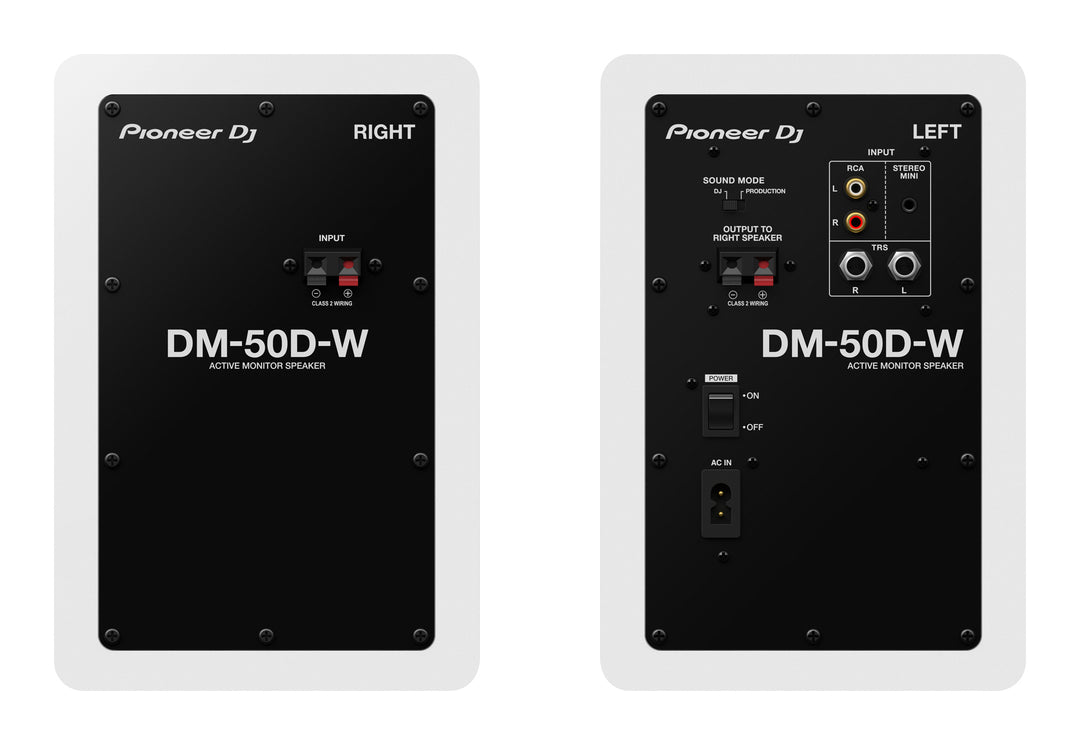 Pioneer DJ DM-50D-W (Valkoinen)