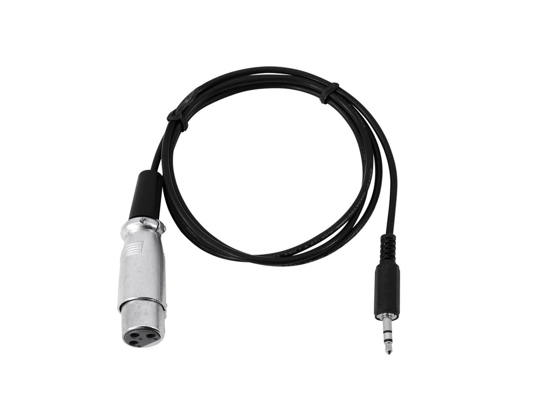DMX-sovitin OUT jack 3,5/XLR 1m