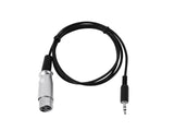 DMX-sovitin OUT jack 3,5/XLR 1m