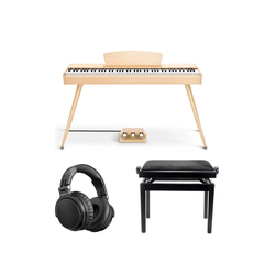 Donner DDP-80 sähköpiano, beige, täydellinen paketti