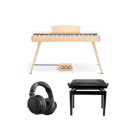 Donner DDP-80 sähköpiano, beige, täydellinen paketti