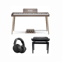 Donner DDP-60 digitaalipiano harmaa aloituspaketti