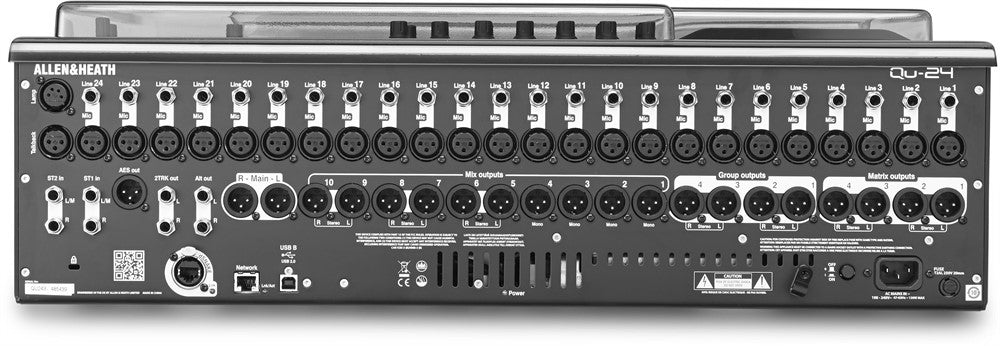 Decksaver Suojus cover Allen & Heath QU-24 -laitteelle