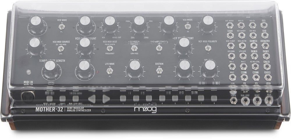 Decksaver Suojus cover tuotteelle Moog Mother-32/DFAM/Subharmonicon (Soft-Fit)