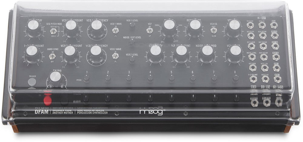 Decksaver Suojus cover tuotteelle Moog Mother-32/DFAM/Subharmonicon (Soft-Fit)