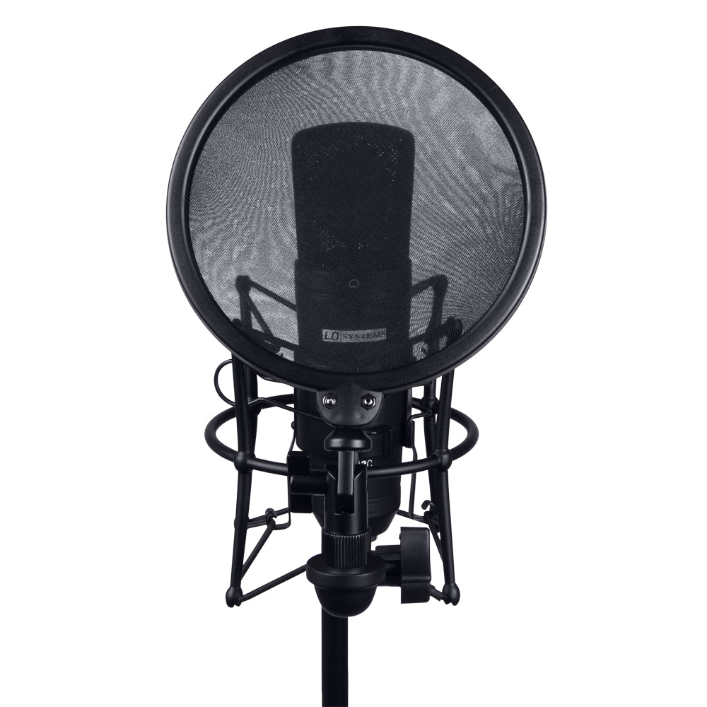 LD Systems DSM 400 Mikrotonit Shock Mount Pop Suodatin