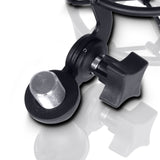 LD Systems DSM 400 mikrofonin shokkikiinnike, jossa on pop-suodatin