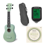 Reno RU150 Sopraano Ukulele (vihreä) Aloituspakkaus (Starter Kit)