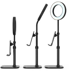 Digipower Success Mobile Holder w. 6" Ringlight -valaisin