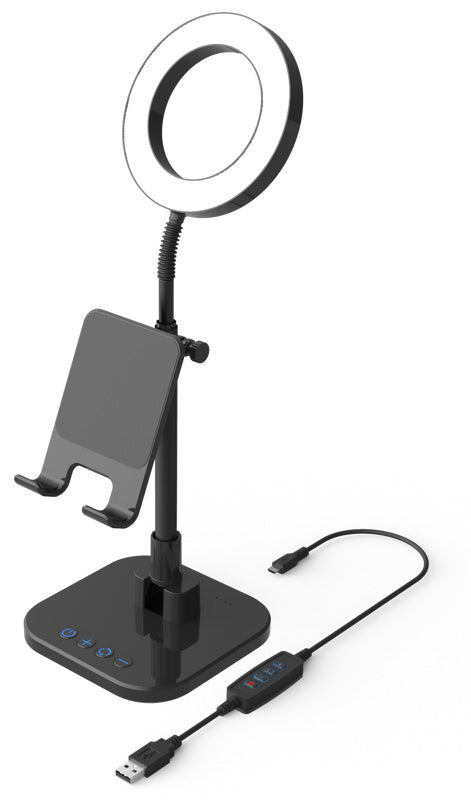 Digipower Success Mobile Holder w. 6" Ringlight -valaisin
