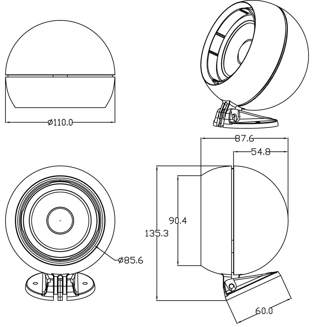 Blaupunkt Pallo Kaiutin 55 watt.