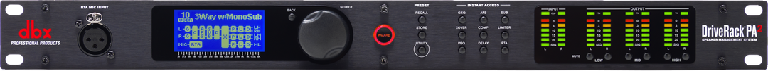 dbx DriveRack PA2 -prosessori