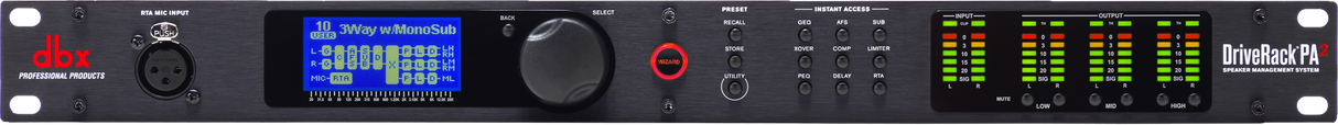 dbx DriveRack PA2 -prosessori