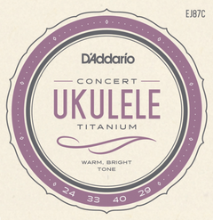 Daddario EJ87C Konsertti Ukulele Kielet