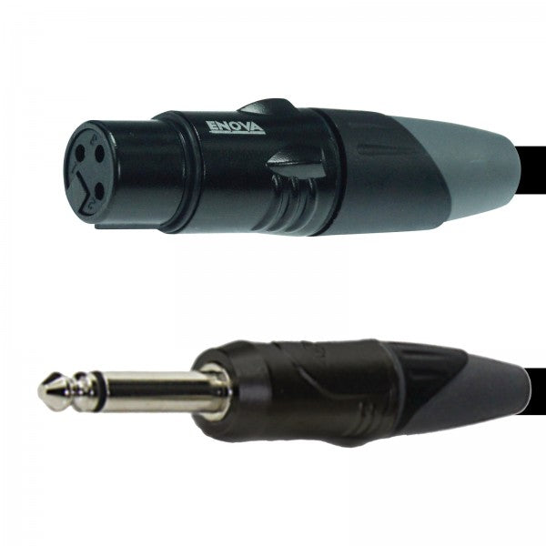 Enova mikrofoni kaapeli XLR naaras → monojakki 4 metriä