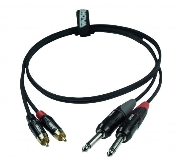 Enova adapterikaapeli 2 x jack → 2 x Phono 1 meter