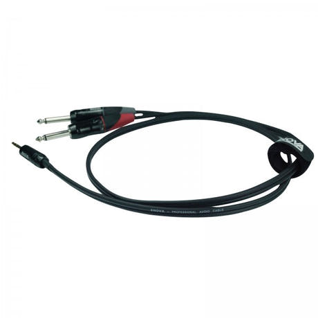 Enova minijack adapter kabel minijack til 2 x jack 6 meter