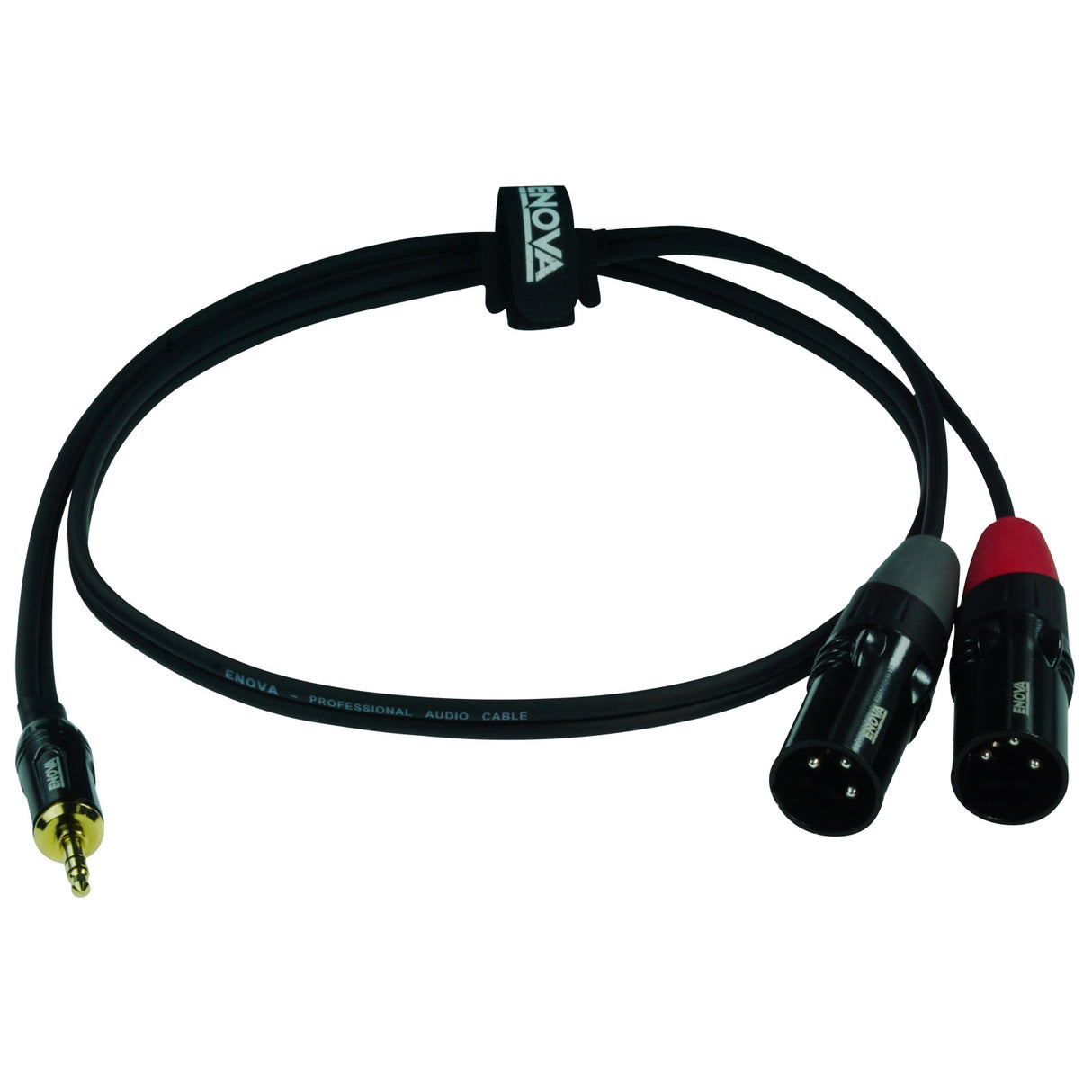 Enova adapter kabel MiniJack > 2 x XLR han, 3  meter