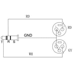 Enova Nxt 3-Pin XLR mikrofonikaapeli 1 meter