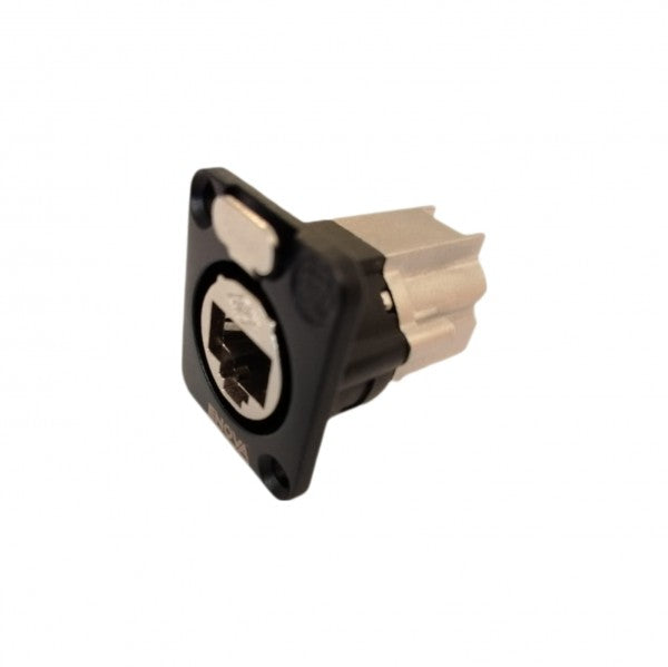 Enova RJ45 chassis läpivienti Cat6A, musta