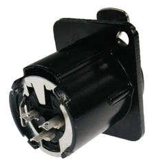 Enova 3 pol hun 3-Pin XLR chassis pistoke, sort