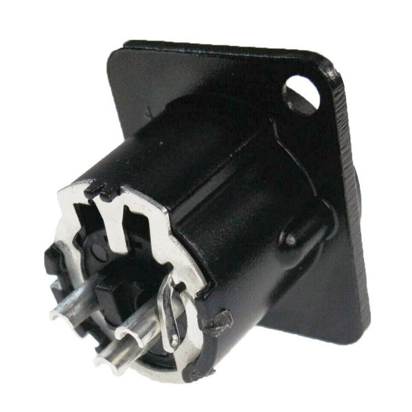 Enova 3-napainen uros 3-Pin XLR -runko-liitin, musta