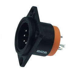 Enova 5-Pin XLR han runkoliitin, musta IP67 Outdoor