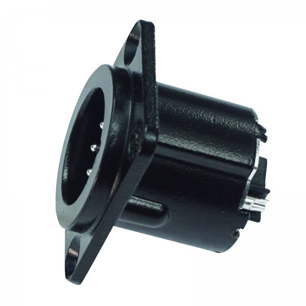 Enova 5-Pin XLR uros paneeliliitin, sort