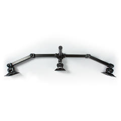 Ergonominen Näyttöteline 3 näytölle (14-24")