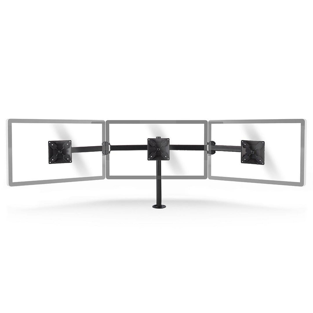 Ergonominen Näyttöteline 3 näytölle (14-24")