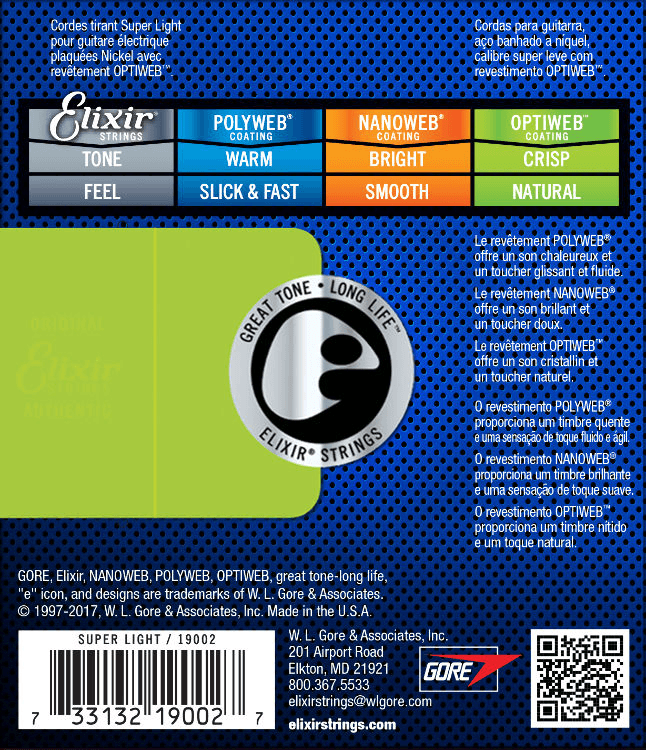 Elixir Optiweb Kitaran Kielet (Super Light, 09-42)