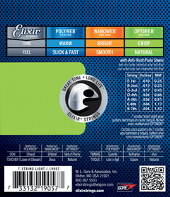 Elixir Optiweb Kitaran Kielet (7-String, 10-56 Light)