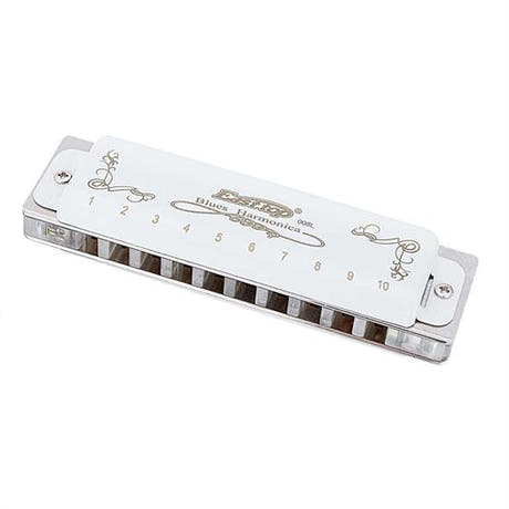 Easttop Blues harmonikat T008L - Hvid - Tone C