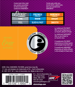 Elixir Nanoweb Bronze 80/20 Kitaran Kielet (Extra Light, 10-47)