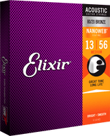 Elixir Nanoweb Bronze 80/20 Kitaran Kielet (Medium 13-56)