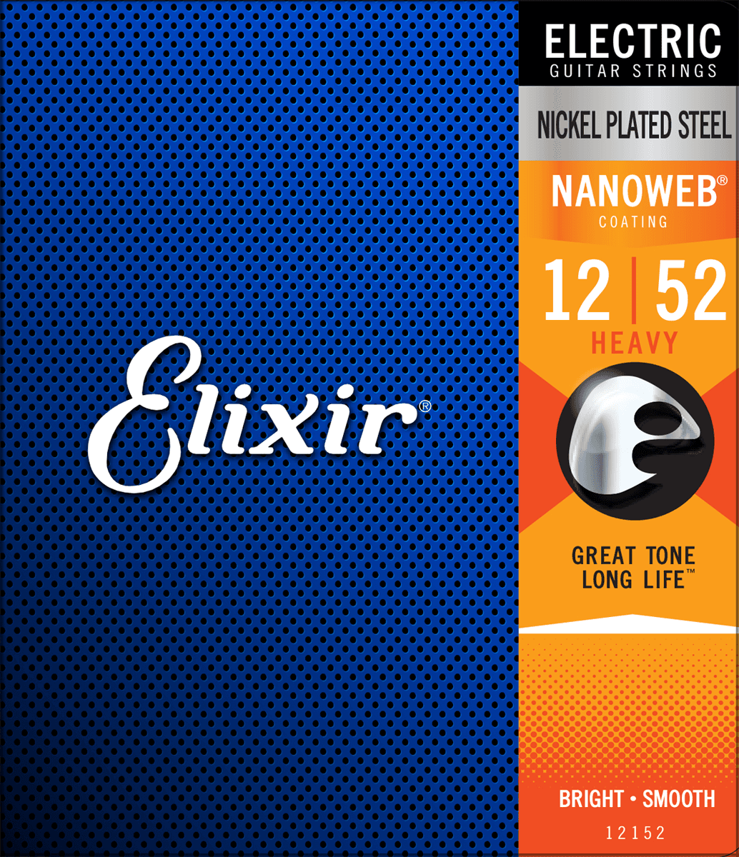 Elixir Nanoweb kitarajousi (Heavy, 12-52)