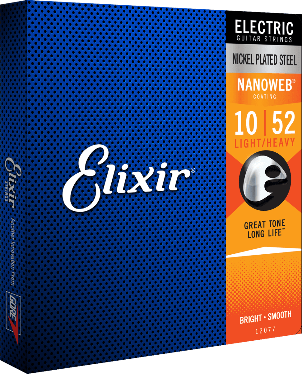 Elixir Nanoweb kitarajousi (Light Heavy, 10-52)