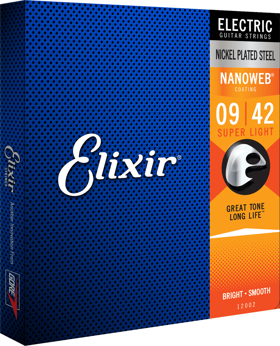 Elixir Nanoweb kitarajousi (Super Light, 09-42)