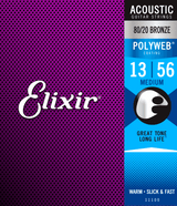 Elixir Polyweb Bronze 80/20 kitarajousi (Medium, 13-56)