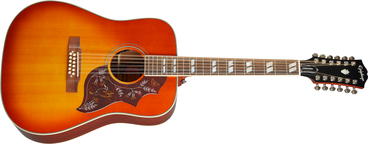 Epiphone Hummingbird 12-string Western kitara (Aged Cherry Sun)