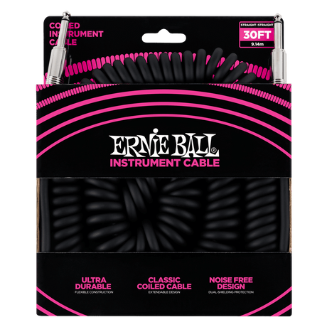 Ernie Ball 6044 Kitarakaapeli (Musta, 9m)